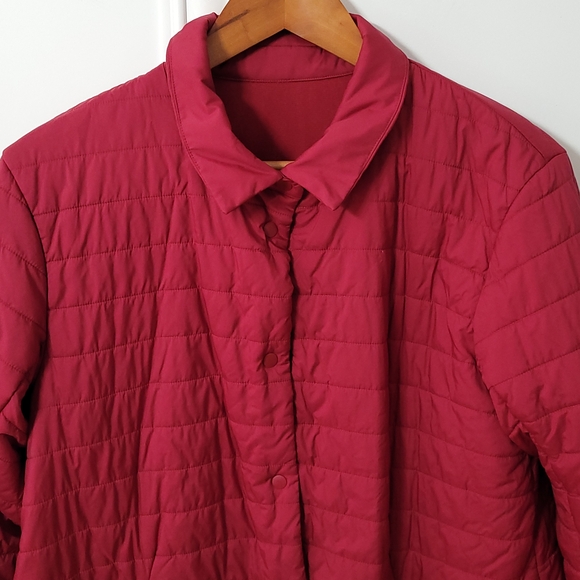 Lululemon Athletica Cherry Red Quilted Jacket - Picture 4 of 8